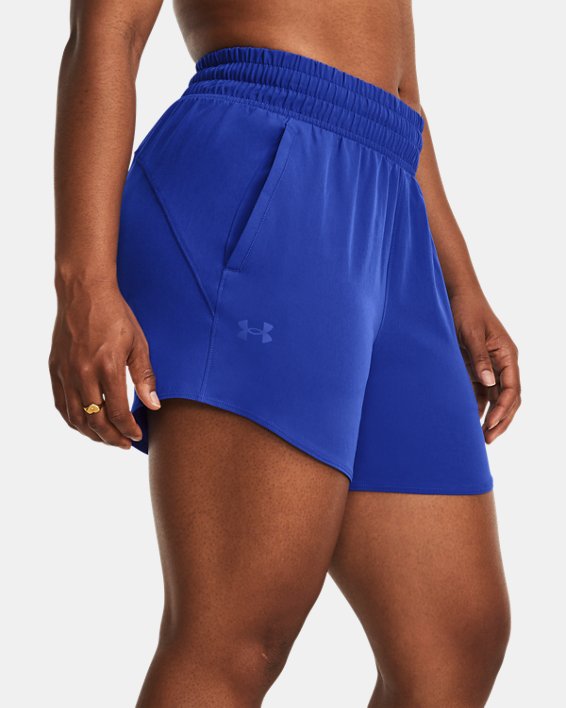 Shorts tejidos de 13 cm UA Flex para mujer, Blue, pdpMainDesktop image number 0